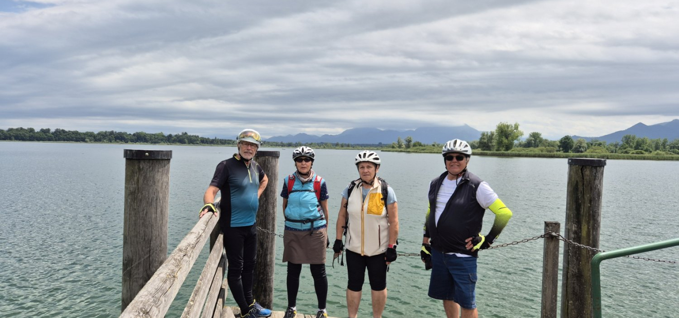 DAV-Ortsgruppe Freyung auf Radtour zu der Eggstätt-Hemhofer Seenplatte bei Bad Endorf
